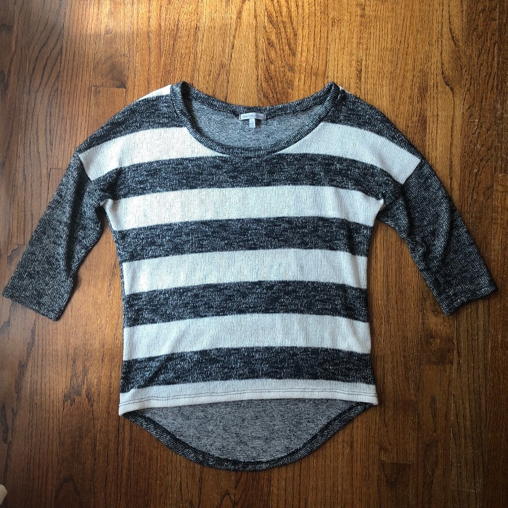 Black and White Striped Sweater